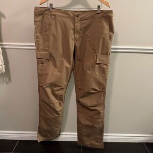 LAPG Tactical Cargo Pants Women Size 18 Long Stretch Ops Ripstop Tan